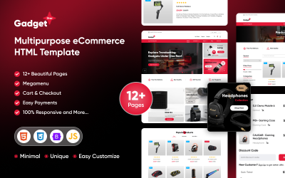 Gadget Star - Modello HTML per sito Web di e-commerce multiuso