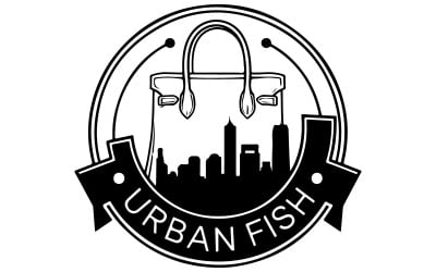 A flat vector illustrative style emblem logo design for a company