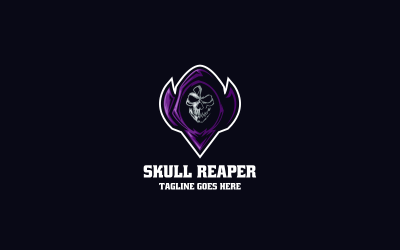 Skull Reaper Mascot Cartoon Logo 51
