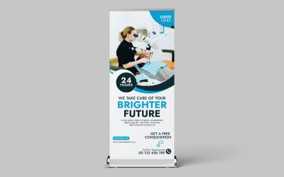 Template for medical and healthcare rollup banners