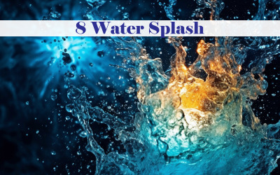 Water Splash Background AI Image