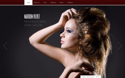 Hair Salon Moto CMS HTML Template