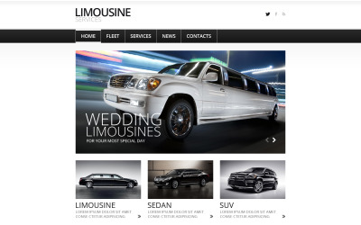 "Limousine Services Joomla Template" thème Joomla adaptatif #47158