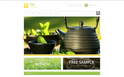Tema Magento Responsive #47181 "Bracing Tea Store"