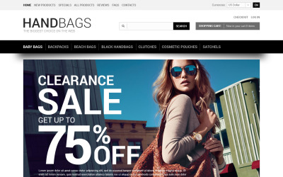 ZenCart template over Handtas №47167