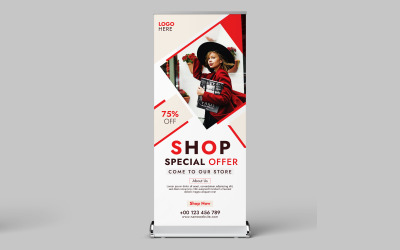Banner roll-up per il realismo nei moderni centri commerciali