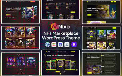 Nixo-NFT 市场 WordPress 主题