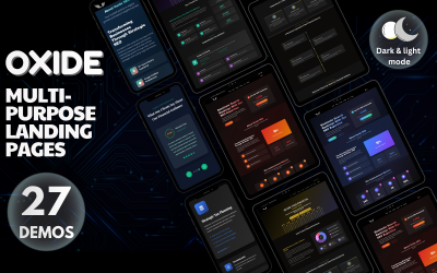 Oxide - Pacchetto di landing page multiuso