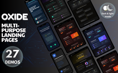 Oxide - Többcélú landing page csomag