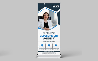 Modello moderno per banner o rollup per stand aziendale