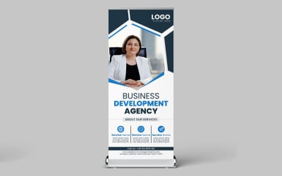 Modern Corporate stand Banner or Rollup Banner Template