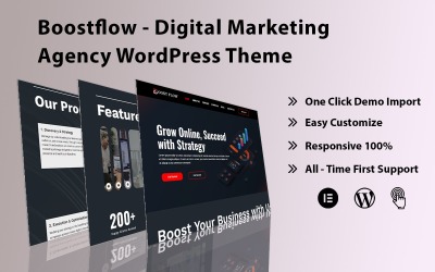 Boostflow – téma WordPress pro digitální marketingovou agenturu