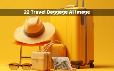 Image AI du concept de bagages de voyage