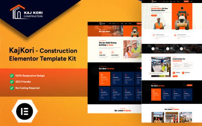 KajKori - Kit de plantillas de Elementor de construcción