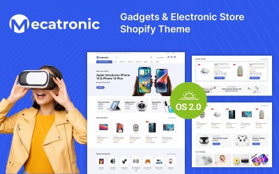 Mecatronic - 电子和智能小工具商店 Shopify 2.0 响应式主题