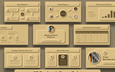 Modelo de PowerPoint de design 3D