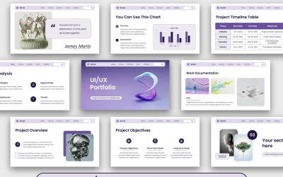 UI UX Portföy Keynote Şablonu