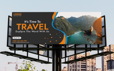 Adventure travel Banner template for Bill Borad