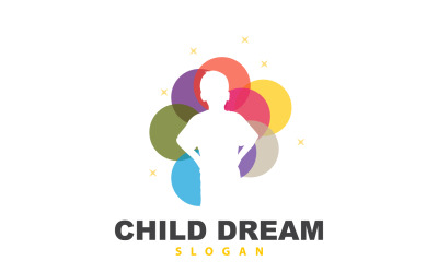 Dream Logo, Kid Dream Inspirational DesignV6