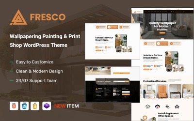 Fresco – Tapetování Malování &amp;amp; Tiskárna Téma WordPress