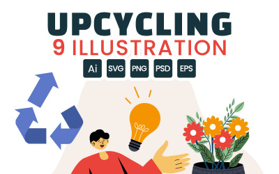 9 Upcycling Process Illustration