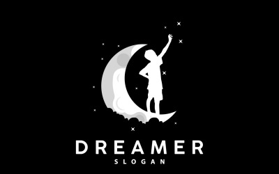 Logotipo de ensueño, diseño inspirador de Kid Dream V10