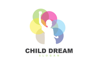 Logotipo de ensueño, diseño inspirador de Kid Dream V2