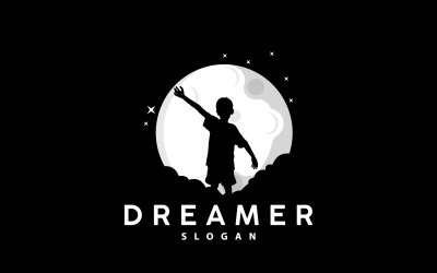 Logotipo de ensueño, diseño inspirador de Kid DreamV7