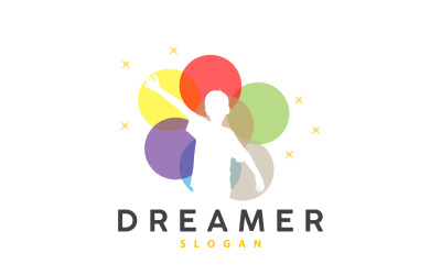 Logotipo de ensueño, diseño inspirador de Kid DreamV8