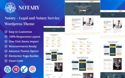 Notář - Profesionální notářské a dokumentační služby Téma WordPress