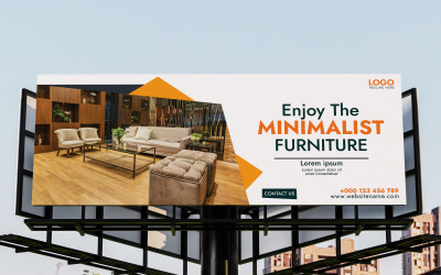 Sjabloon voor een Bill Board Furniture-verkoopbanner