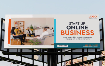 Banner de Bill Borad para una plantilla de diseño empresarial