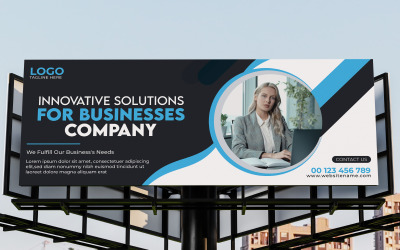 Bill Board-bannersjabloon voor een webinar of bedrijfslancering