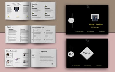 Multiple Resume Booklet Template