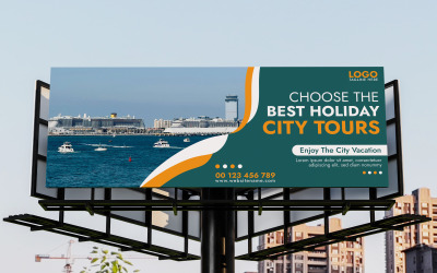Plantilla de banner itinerante de Bill Borad City