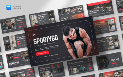 Sportygo - Plantilla de presentación de Keynote para gimnasios y deportes