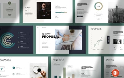 Projektförslag Business PowerPoint-presentation