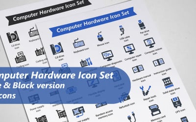 Computer Hardware Icon Set