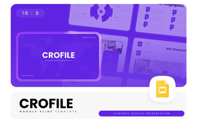 Crofile – Firmenprofil-Vorlage für Google Slides