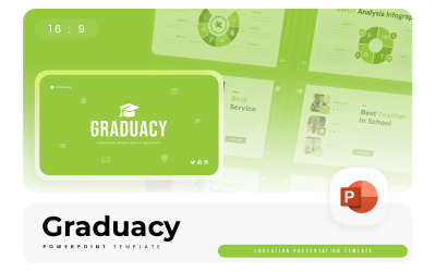 Graduacy – Oktatás PowerPoint sablon