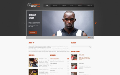 Адаптивный шаблон веб-сайта баскетбол