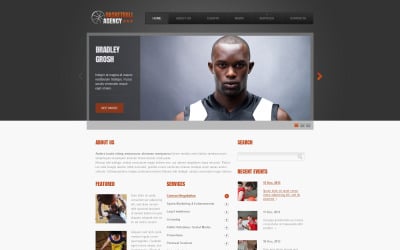 Modelo de site responsivo de basquete