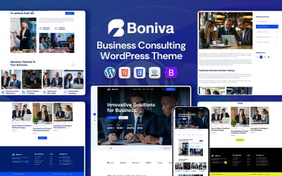 Boniva - Business Consulting &amp;amp; IT Solutions Téma WordPress + RTL Ready