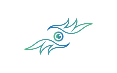 Eye care logo template design.