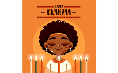 Kwanzaa kulturellt firande isolerat