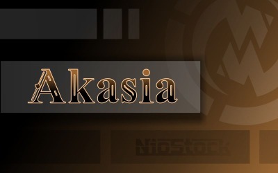 Akasia - Font Design serif betűtípuscsalád