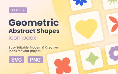 Geometric Abstract Shapes Icon pack