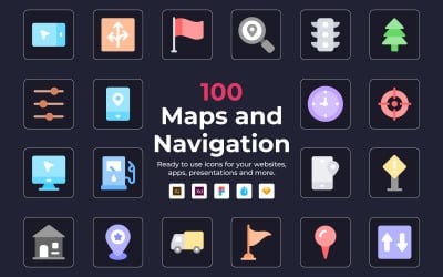 Maps and Navigation icons