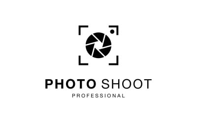 Logo dell&amp;#39;otturatore della lente della cornice della foto