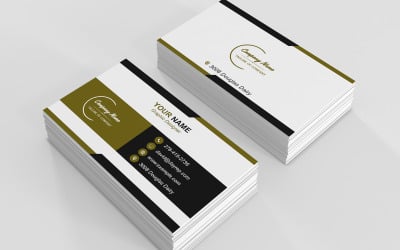 Modern Corporate Business Card Template – Clean PSD Design with Front and Back Layout
